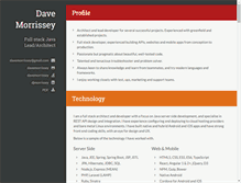 Tablet Screenshot of davemorrissey.com